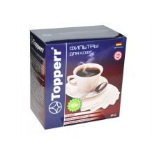 Topperr 3048 Бумажные одноразовые фильтры для кофе отбеленные №4 (300шт)